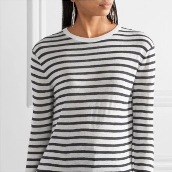 Alexander Wang Lightweight Striped Sweater Linen Blend - Picture 4 of 11